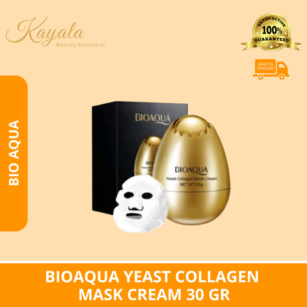 BIOAQUA YEAST COLLAGEN MASK CREAM 30 GR