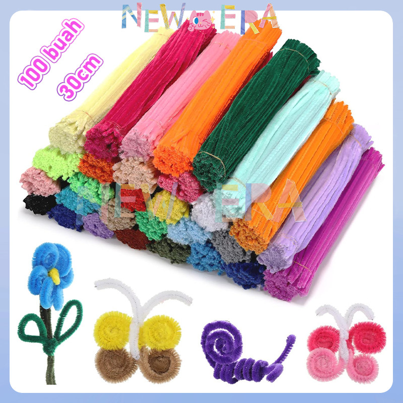 

Pipe Cleaner Flower Mix Kawat Bulu Mercy 100PC Twist Stick Flower