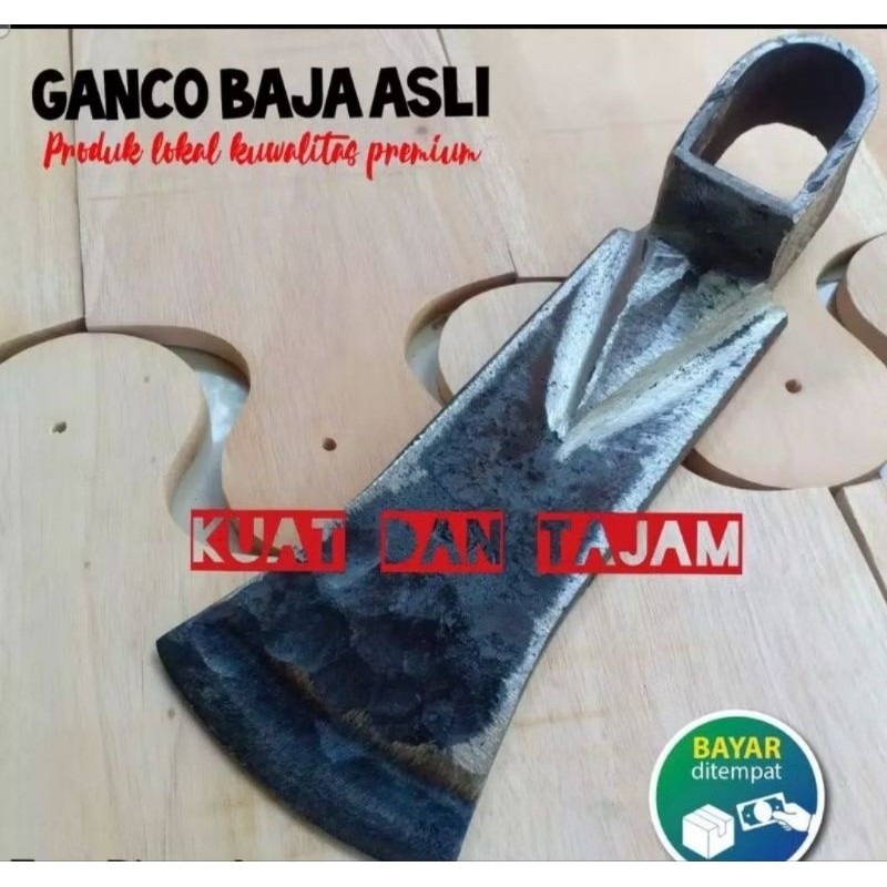 Ganco tanah asli per baja/cangkul per baja