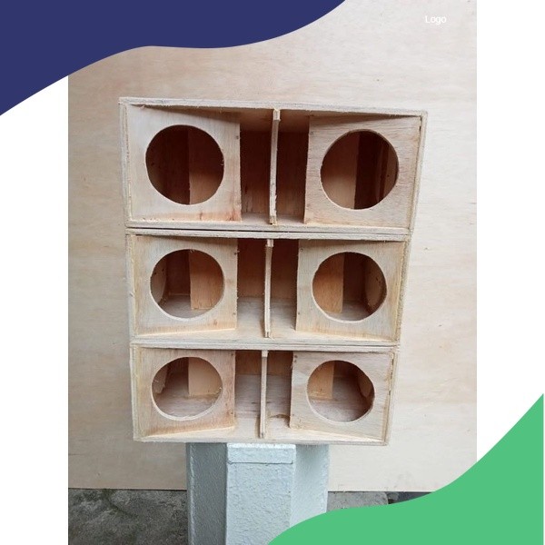 Siap Kirim BOX speaker subwoofer 4 inch double..P-35.L-20.T-15