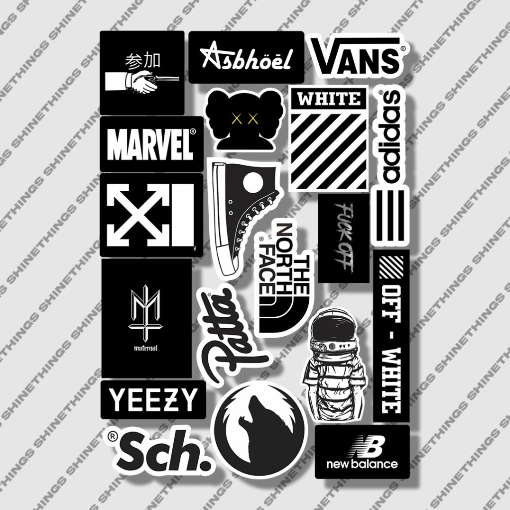 

19pcs sticker pack case hp brand hype