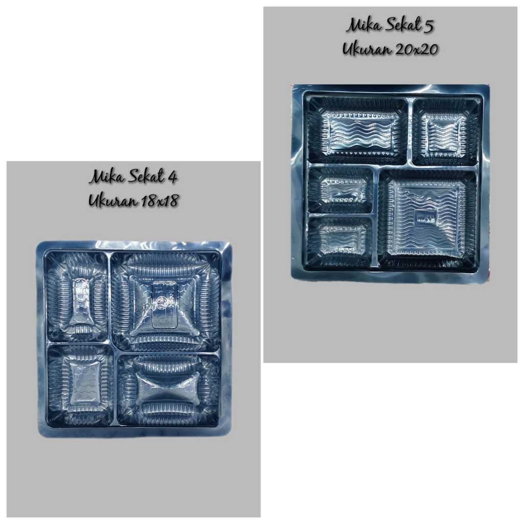 MIKA UKURAN 18X18 UNTUK DALAM DUS NASI 18X18 MIKA SEKAT 4 20x20 Sekat 5
