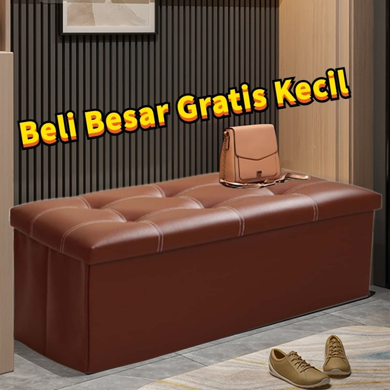 TV23 sofa Storage box  kursi box penyimpanan dapat dilipat kursi organizer box Sofa Kotak Penyimpana