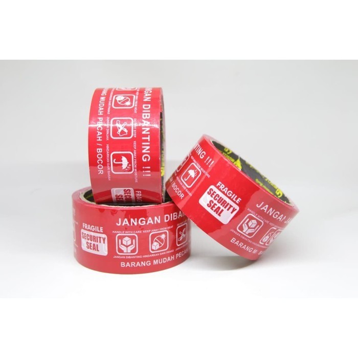 

KT-01 Lakban Fragile Jangan DiBanting 2 INCH 48 MM 50 YARD Label Pecah Belah Lebih Hemat dan Murah = OG Mart