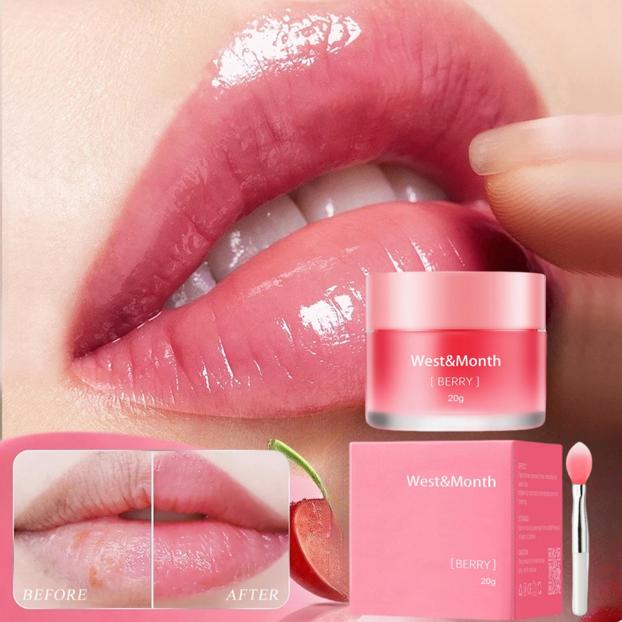 West&Month Pemutih bibir hitam pemerah bibir hitam lip balm buat bibir hitam perawatan bibir hitam d