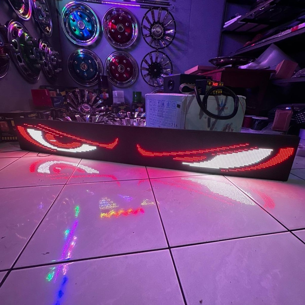 STROBO MATA RUNNING TEXT TERBARU