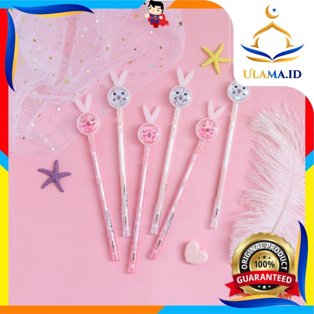 

Pena Karakter Payet Gliter Bunny Lucu Black Ink Gel Pulpen Murah Gel Bolpen Gel Pastel Alat Tulis Sekolah Kantor Murah Import STK2