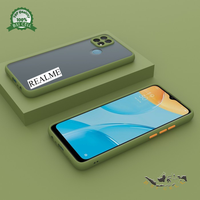 Case Realme C25s RMX3195 Softcase Transculent Matte Case Casing