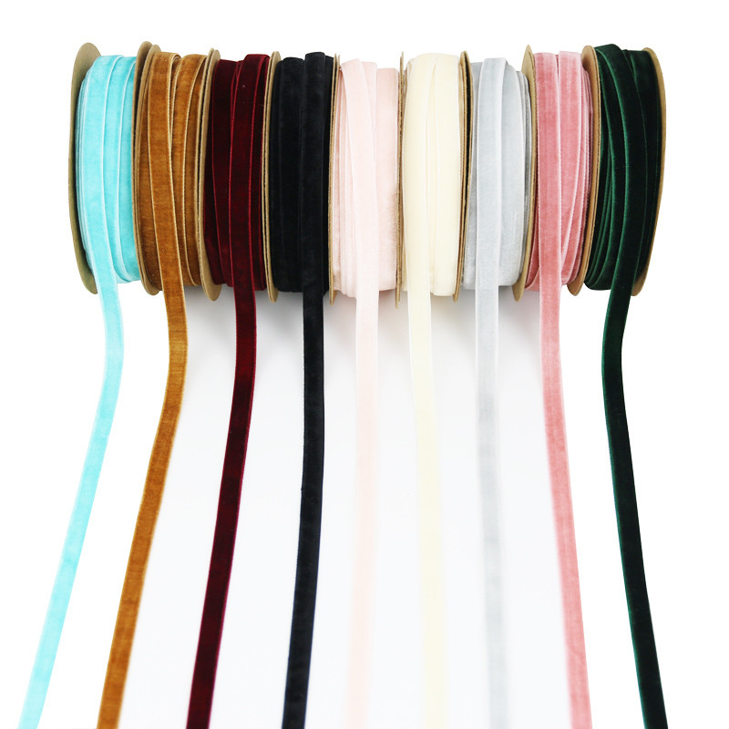 

(10 Meters/roll) 10mm Velvet Ribbon Gift Wrapping Decoration Christmas Lace Ribbons Handmade Holiday Party Decorations Wholesale