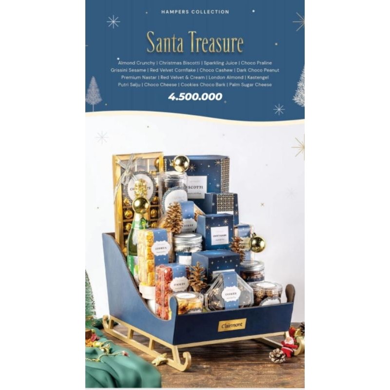 

Clairmount - Hampers Natal / Parsel Natal Santa Treasure / Hamper Box New Year 2025