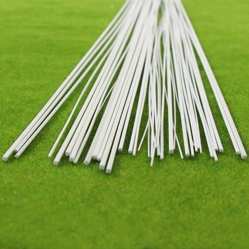 

40pcs Styrene ABS Square Rods Solid 500mm ABS01 Model Architecture Material