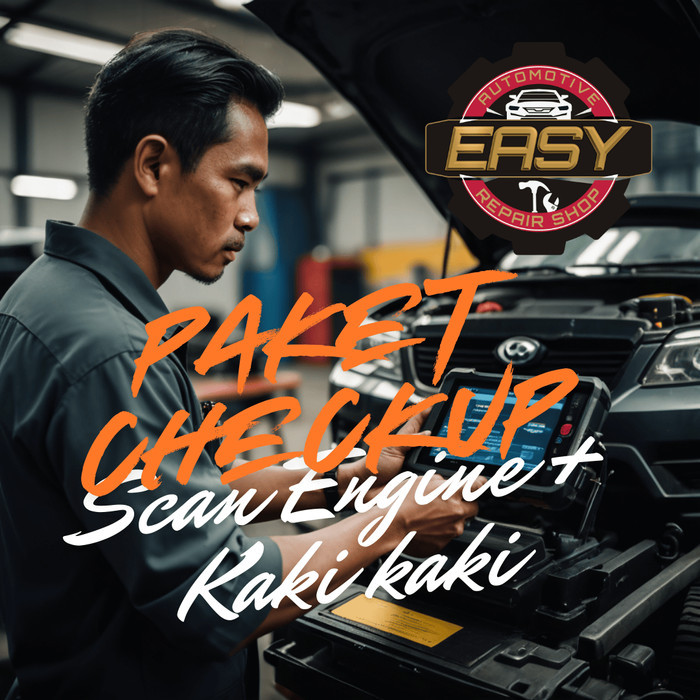Paket CHECKUP: Scan Engine + Cek Kaki Kaki EASY Automotive Repair Bengkel Medan