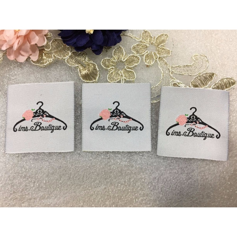 

Free shipping Customized garment clothing tags /Woven Labels/ custom clothing labels/main labels/damask label