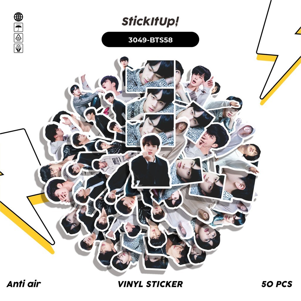 

COD✨ 50 Pcs Stiker SEOK JIN SERIES 05 Lucu Anti Air Untuk Dekorasi Notebook Sepeda Skateboard Handphone DIY