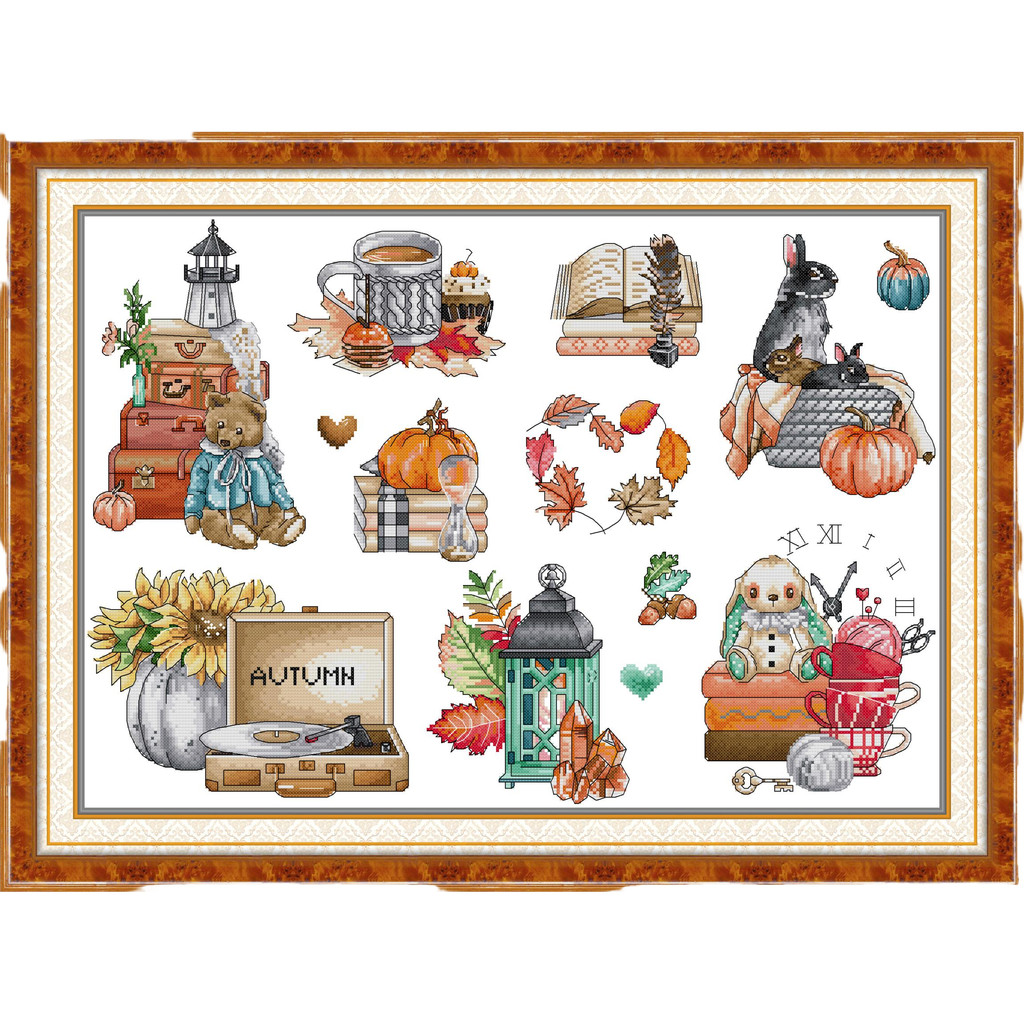 

Printed Embroidery Cross Stitch Kits DMC Still-Life Printed Canvas DIY Handmade Home Decoration 11CT 14CT 16CT