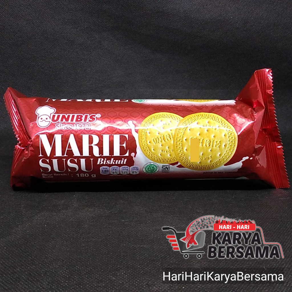 

MAKANAN RINGAN BISKUIT UNIBIS MARIE SUSU 180GR