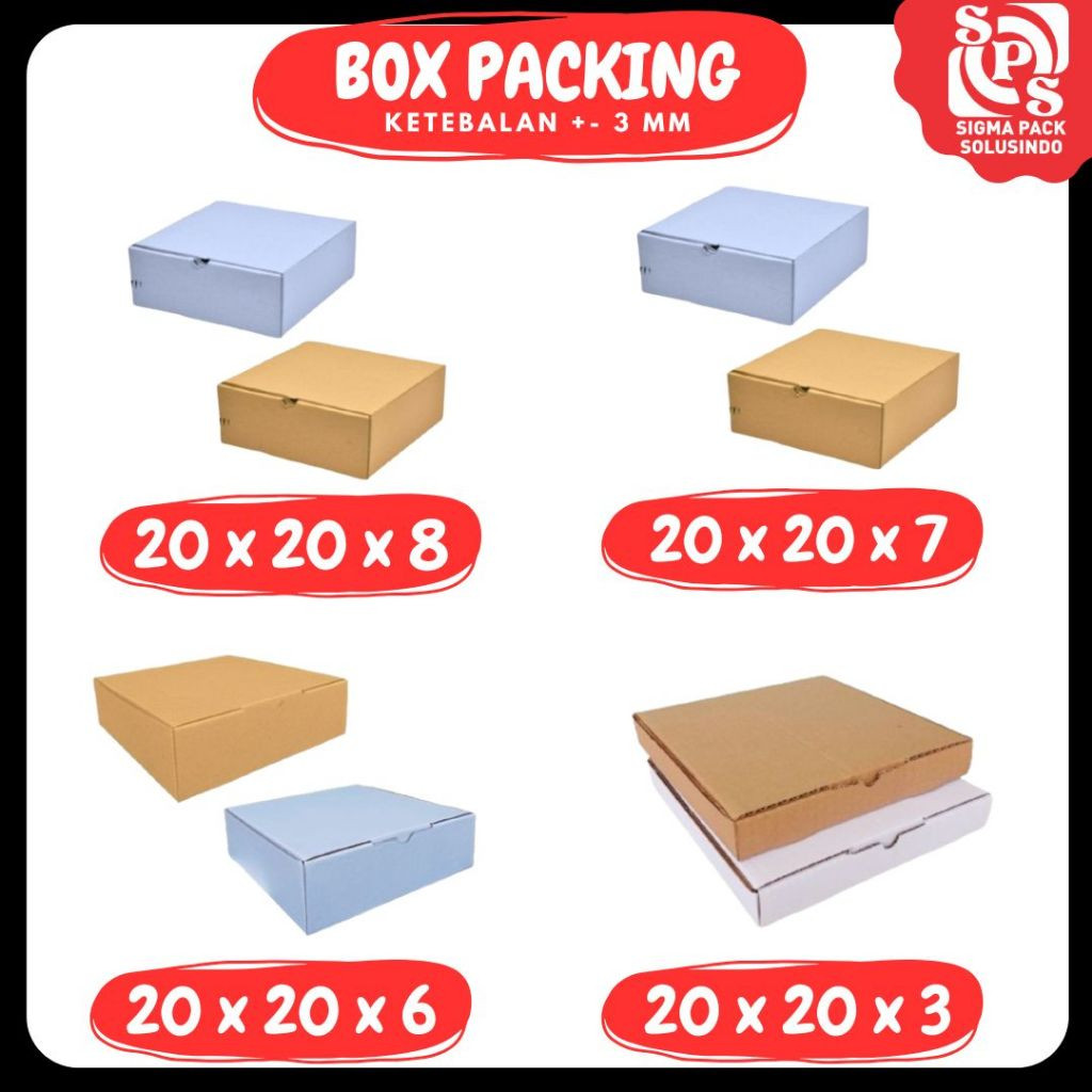 

Kardus 20x20x8 / 20x20x7 / 20x20x6 / 20x20x3 / 23x23x4 / 21x21x4 / 18x18x5 / 18x18x7 / 11x11x4 / 16x16x5 / 10x10x5 / 8x8x4 LD Box Packing Minyak Wangi Madu Kosmetik Hampers Kotak Kemasan Box Souvenir Karton Sparepart VICTORY JPN