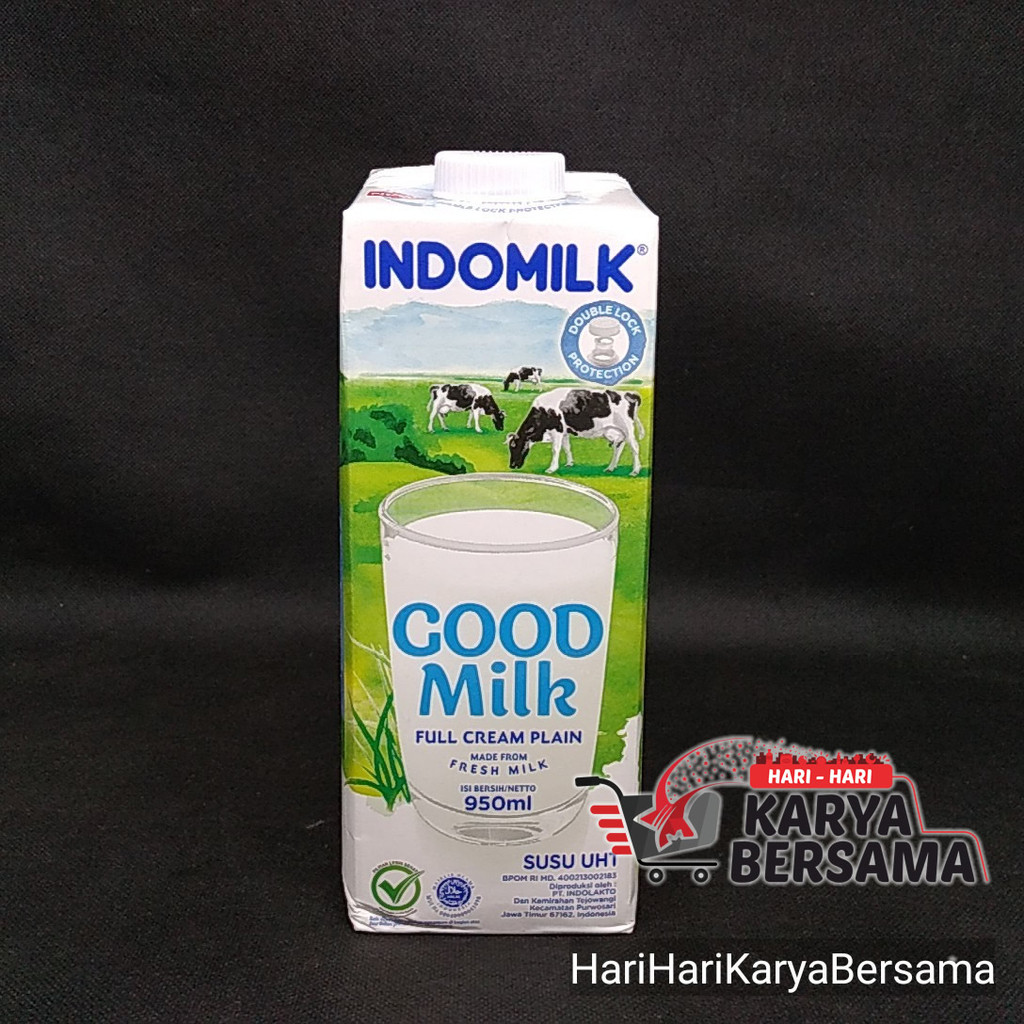 

INDOMILK SUSU UHT GOOD MILK FULL CREAM PLAIN 950ML