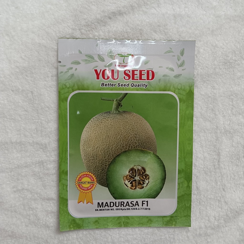 Benih SP Bibit Melon Madu MADURASA F1 50 Bjii Tahan Virus Bibit You Seed Small Pouch