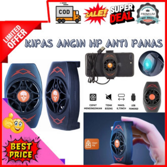 KIPASANGINHP Kipas Angin Pendingin Hp Gaming Android Iphone Usb Kipas Hp Tempel Fan Cooler Pendingin