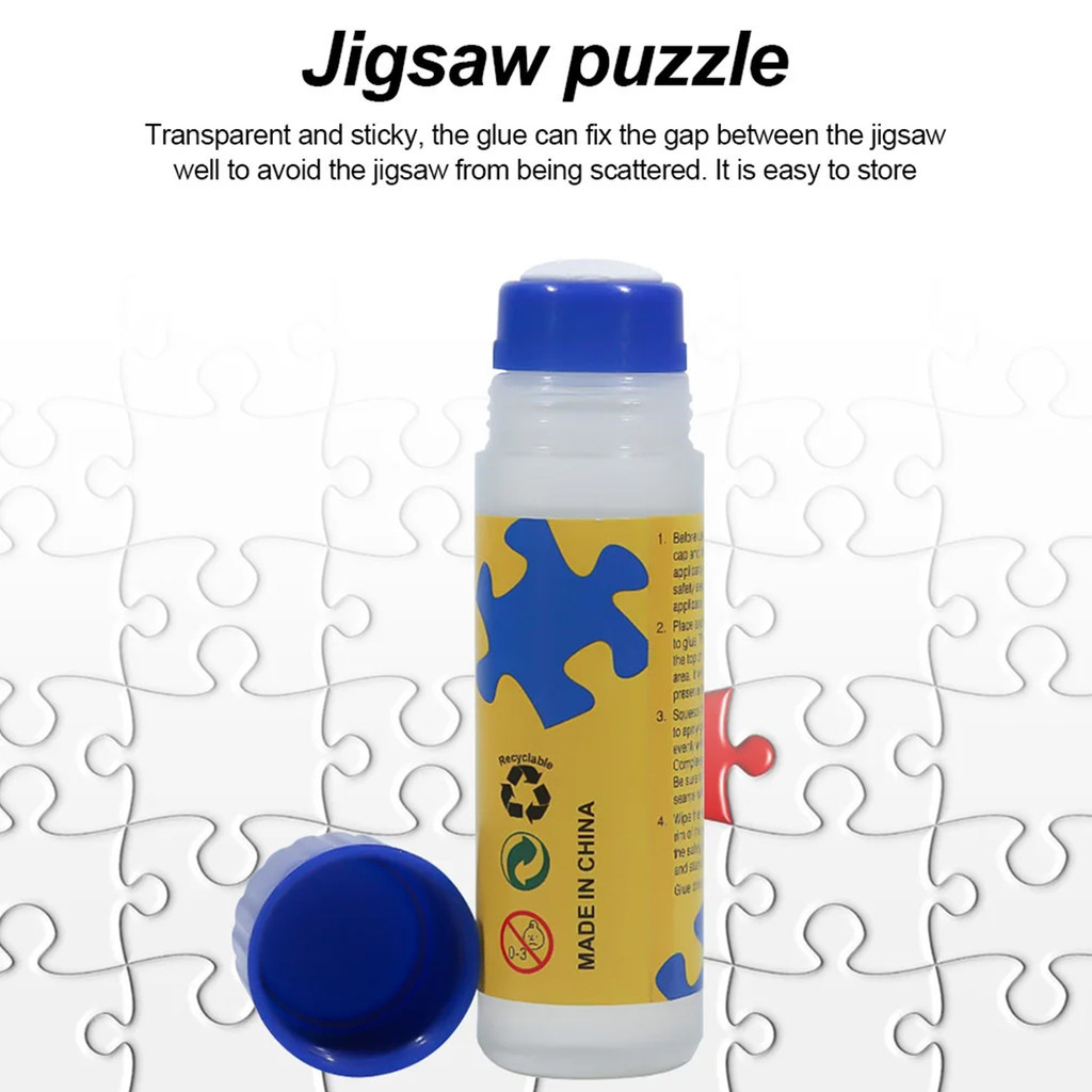 

120ml Jigsaw Puzzle Glue Aman untuk Kertas Teka-teki Jigsaw Alat Lem Hemat Tidak Beracun Dapat Dioleskan Sendiri Cepat Kering untuk Penghobi Teka-teki Kolektor