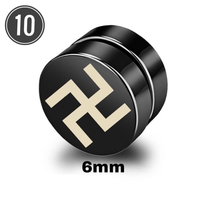 Anting Magnet Pria Wanita Anting Punk Tanpa Tindik - 10