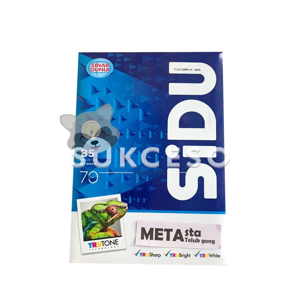 

SIDU B5 70gr Sinar Dunia Kertas Print/Fotocopy