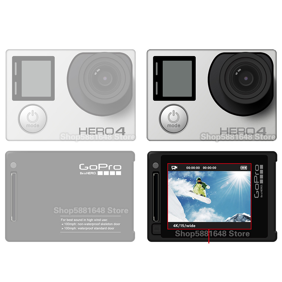 Gopro hero 4 silver 4k Ultra HD action camera WiFi  connection camera Helmet mounted outdoor camera