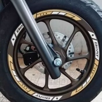 STICKER VELG (C024- 12) NEW BEAT - STREET 2024  KHUSUS RING 12 BAN DONAT  set depan belakang