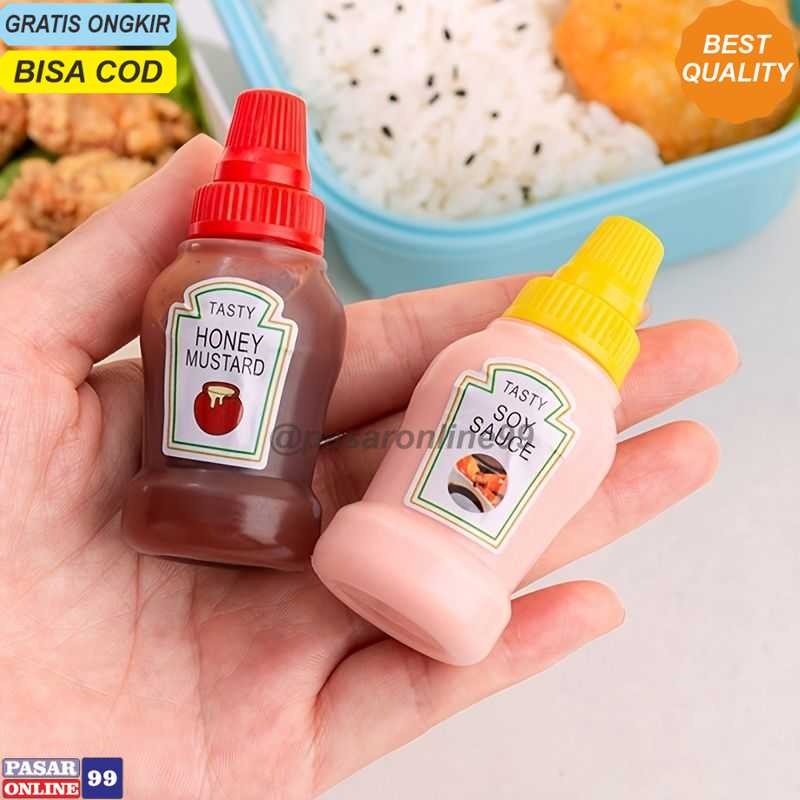 

JUNMIAO Botol Saus Mini Tomato Ketchup Sauce Bottle 25ml 2 PCS - HG25