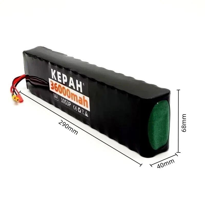 36V 36ah 18650 lithium battery 10s3p 36000mah1000w 42V electric scooter m365 wer battery with batter