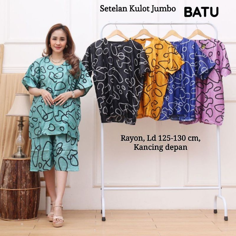 SET WANITA JUMBO LD 130 / SETELAN KULOT JUMBO / BAJU WANITA BAJU TIDUR SETELAN WANITA