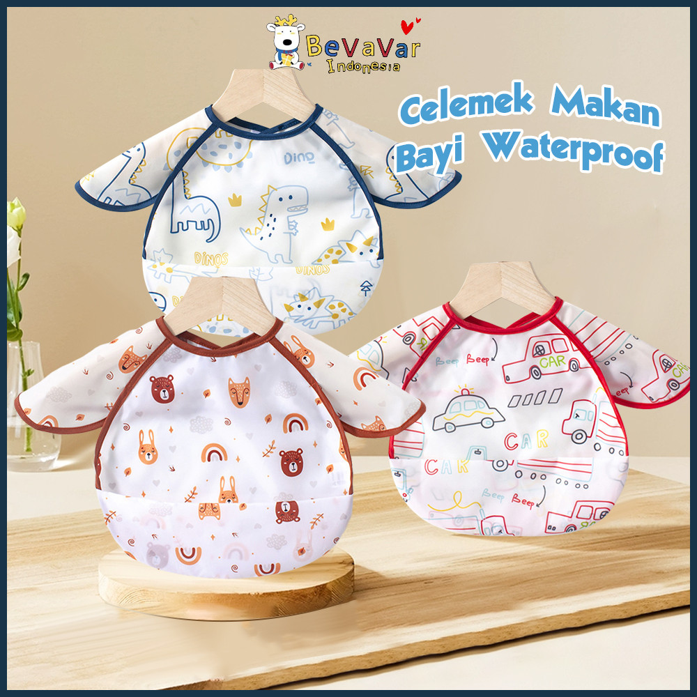 BEVAVAR Celemek Makan Bayi Anti Muntah Baby Bib Slabber Handuk Air Liur