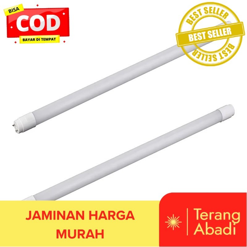 LAMPU TL T8 LED 18 WATT 120 CM GLASS TUBE / LAMPU NEON LED TUBE T8 18W