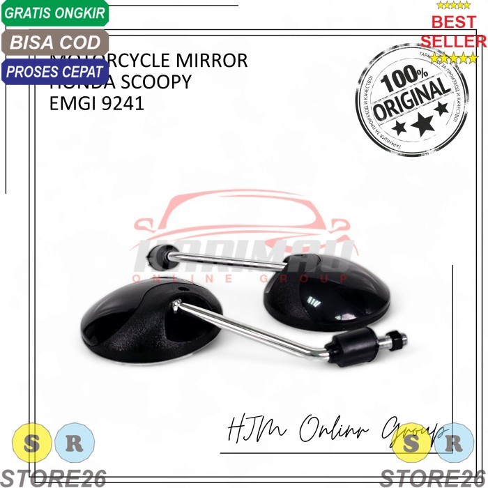 (TAP) Spion Motor HONDA SCOOPY EMGI 9241 Original Kaca Cembung