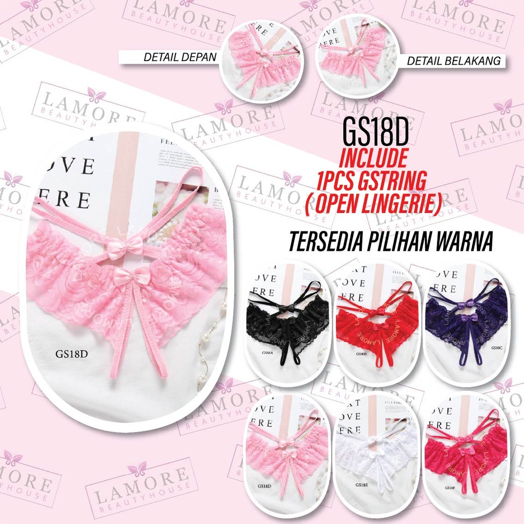 G String Tali Wanita Model Pink Gs18D
