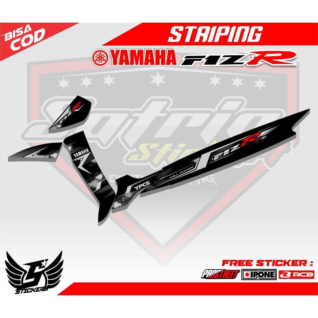 STRIPING VARIASI MOTOR YAMAHA FIZ R / STICKER LIST VARIASI MOTOR YAMAHA FIZ R