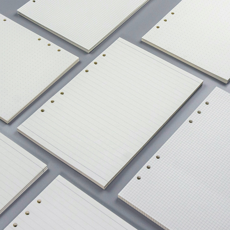 

45sheets Loose Leaf Notebook Innner Paper Refill A5 A6 Biner Notepad Inner Page Journal Planner Cute Notepad for School Office
