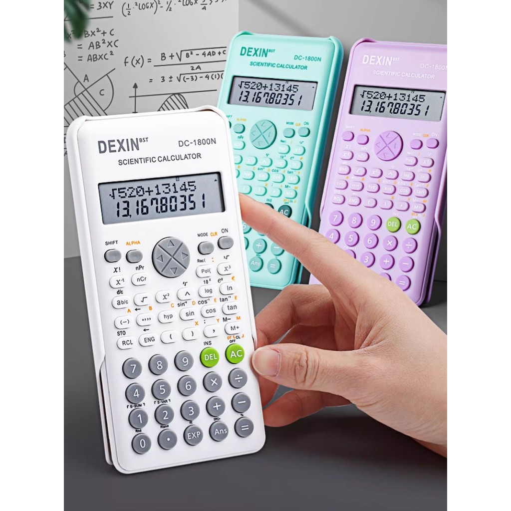 

Kalkulator Sekolah Scientific 6 Colour Kalkulator ilmiah Calculator Ujian Sin Cos Tan Function 240+
