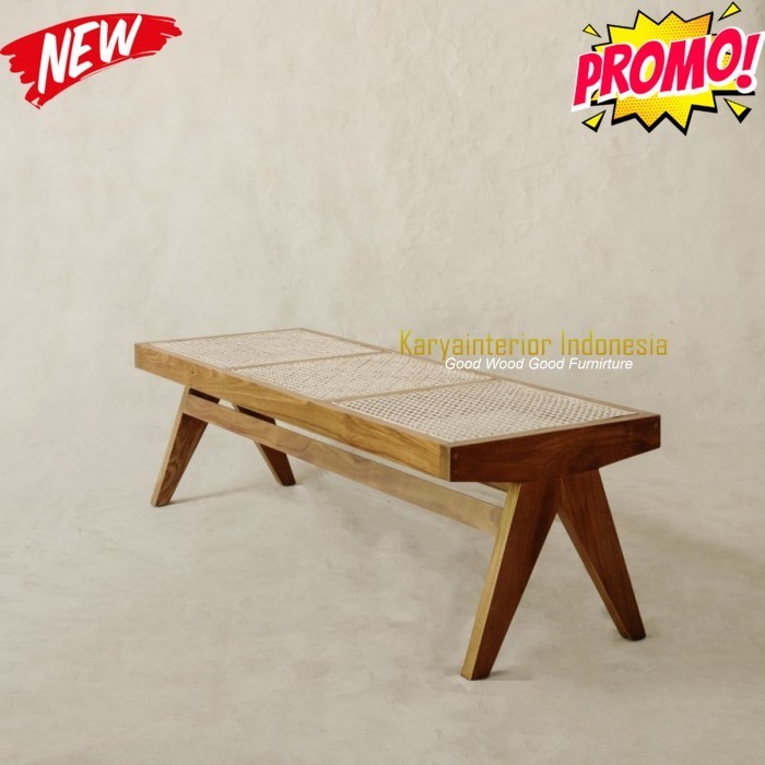 bangku kursi  rotan  bangku panjang rotan grade A Karya Interior