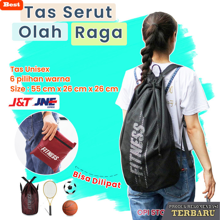 tas ransel pria murah berkualitas TAS SERUT PRIA/ WANITA OLAHRAGA DRAWSTRING BACKPACK KOREA GYM BARU