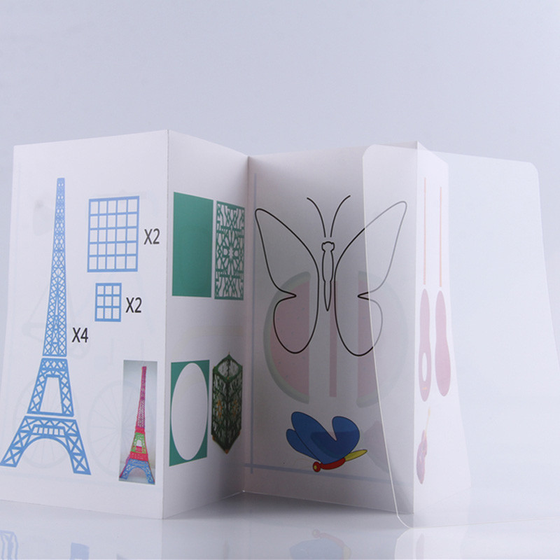 

4 Sheets Random Special Paper Mold Template Drawing 3D Copy Plate for 3D Printing Pen for Kids Drawing Stencils Doodle