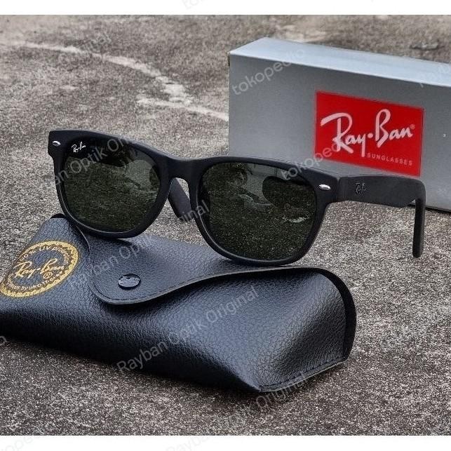 Kacamata Rayban Wayfarer 2132 Ori/Original 2132 Hitam Doff Sunglasses Anti UV Protection
