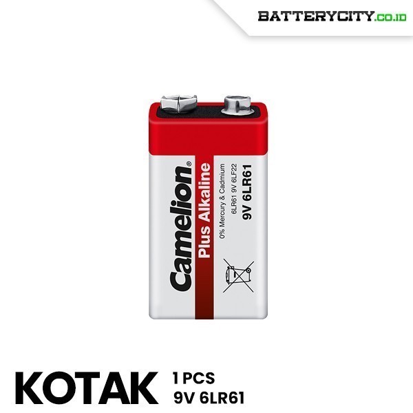 Baterai Camelion Alkaline 9V Battery Camelion 9V Alkaline Kotak - WJI