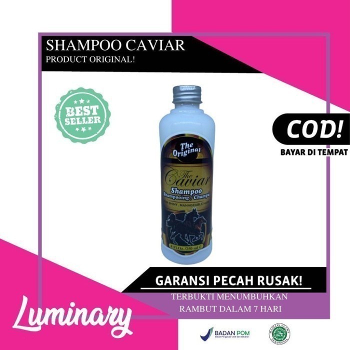 SHAMPOO SAMPO RAMBUT CAVIAR SHAMPO KUDA PELURUS RAMBUT KERITING HALUS Import Bagus Keren