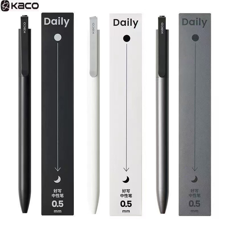 

Kaco DAILY Gel Pens 0.5mm Bullet Tip Signature Pen, Birthday Gifts for Children Guests Journaling Stationery Office Accessories