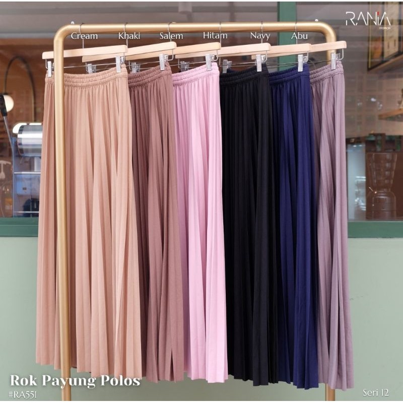 [TERBARU] Rok Plisket Polos Rania ZR Dan Hi Fashion Original Terbaru 2025