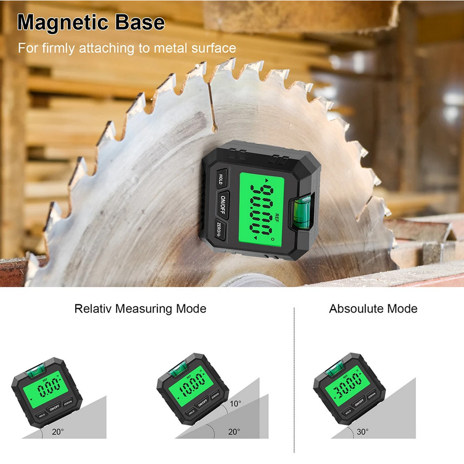 Waterpass Digital Alat Ukur Sudut Kemiringan Magnetik Inclinometer