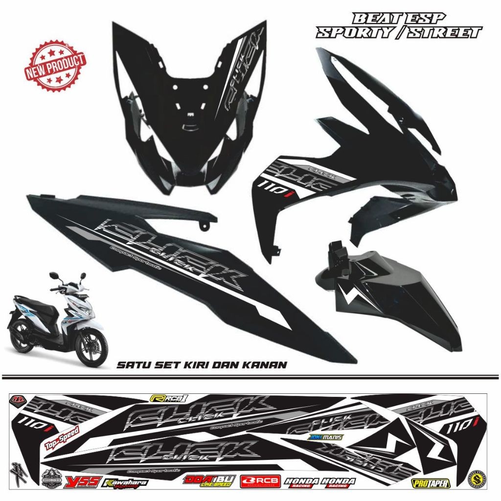 STIKER MOTIP STIKER MOTOR BEAT ESP 2017 / STIKER BEAT STREET 2018