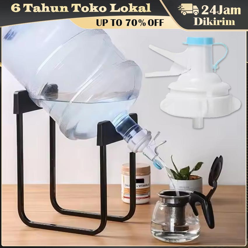 Kran Air Minum Galon Portable / Desain Otomatis Ringan Cocok untuk Piknik & Acara Kantor